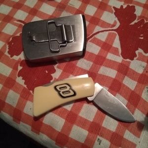 Dale Earnhardt Jr Belt Buckle and Knife